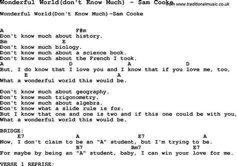 lyrics i don't know much about history|sam cooke history song.